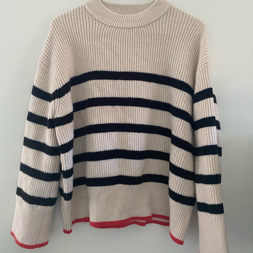 Striped Knit Sweater